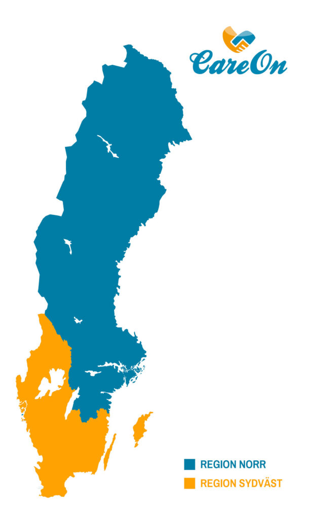 CareOn Regionkarta